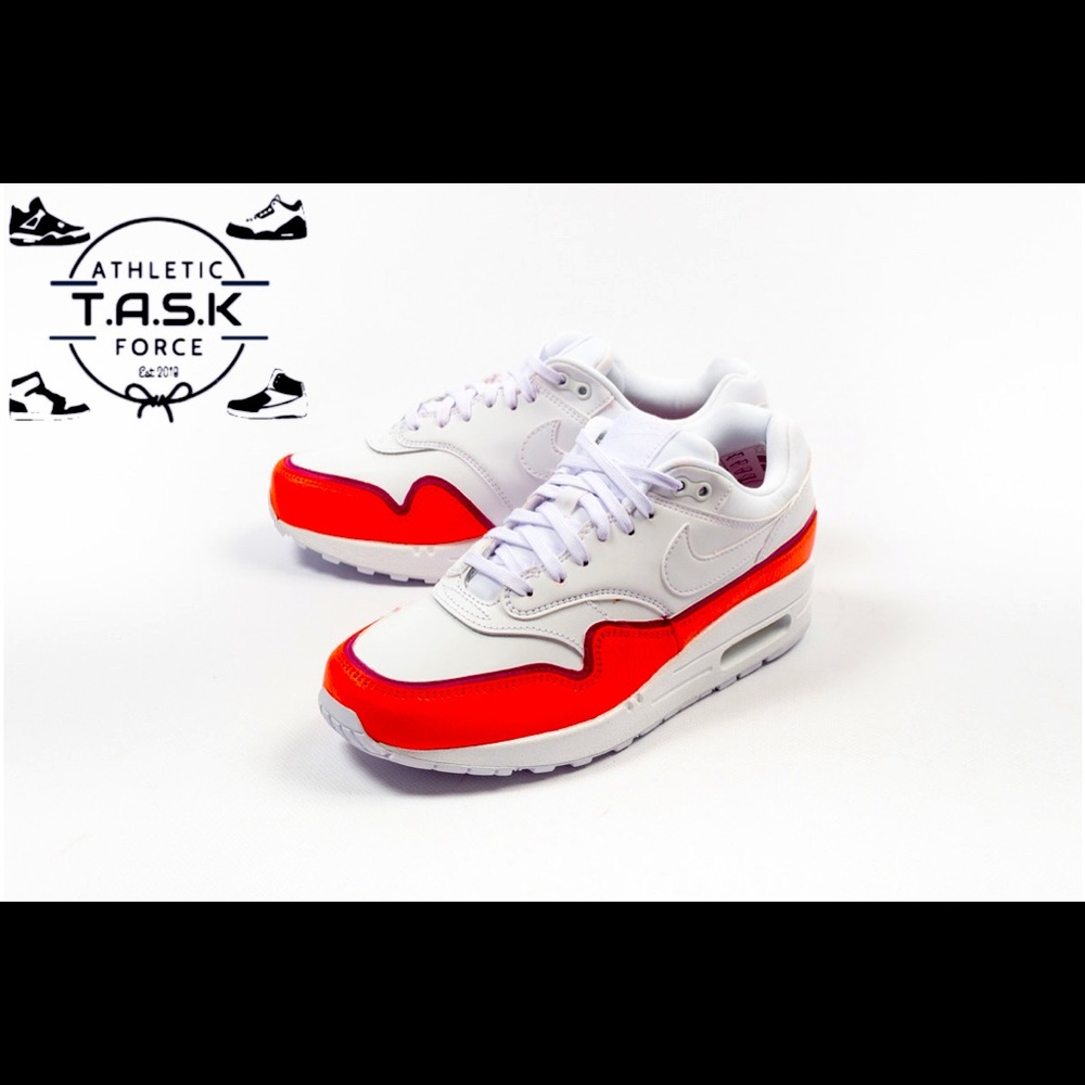 Nike Air Max 1 SE Double Red White 881101-102 New